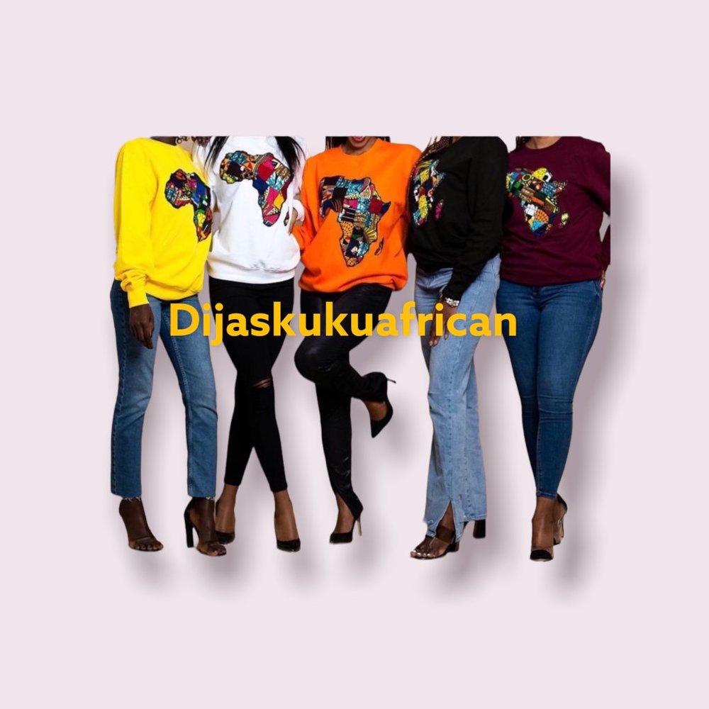 Unisex African Map Sweatshirt, Sweatshirt, African Map, African Clothing